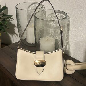 Eliza Shoulder Bag - Chalk/Gold (Brand New Without Tags)